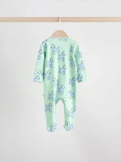 Multicolore - Lot de 5 dors-bien zippés en coton pour bébé (0-2ans)