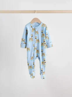 Multicolore - Lot de 5 dors-bien zippés en coton pour bébé (0-2ans)