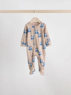 Multicolore - Lot de 5 dors-bien zippés en coton pour bébé (0-2ans)