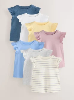 Multicolore - Lot de 7 gilets de base (3mois à7ans)