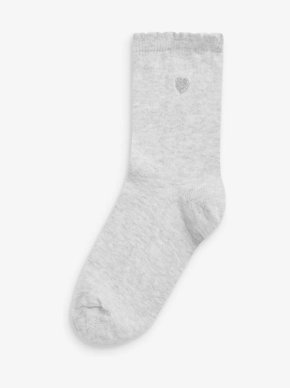 Multicolore - Lot de 7 paires de chaussettes de sport enrichies en coton avec cœur brodé