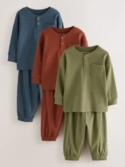 Multicolore - Lot de 3 pyjamas décontractés (9mois à12ans)