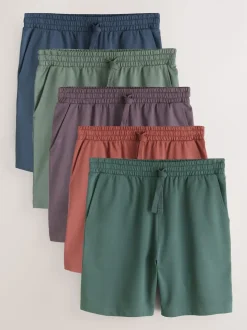 Multicolore - Lot de 5 shorts de jogging Loopback Soft Touch