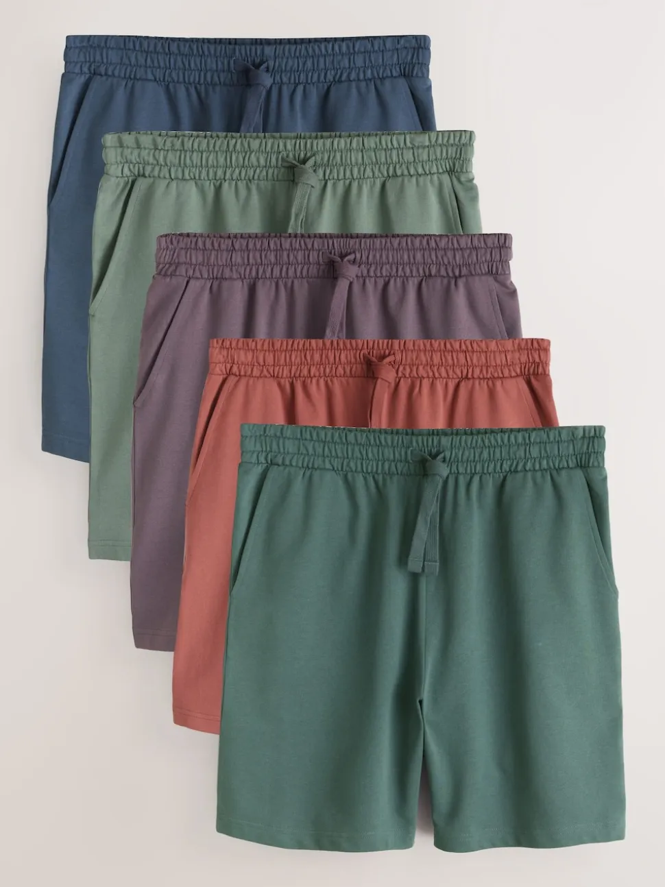 Multicolore - Lot de 5 shorts de jogging Loopback Soft Touch