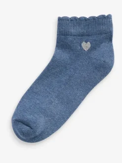 Multicolore - Paquet de 7 chaussettes d'entraînement à semelle coussinée brodée en coton riche