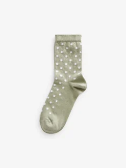 Multicolore - Paquet de 5 chaussettes de cheville en coton riche