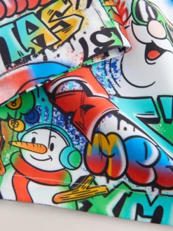 Multicolore - Short de bain de Noël (3-16ans)