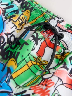 Multicolore - Short de bain de Noël (3-16ans)