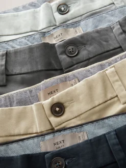 Multicolore - Slim Fit (Slim Fit) - Short chino extensible 4 Pack