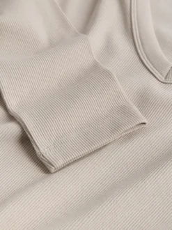 Multicolore - The Set lot de 5 t-shirts côtelés à col en V et manches longues