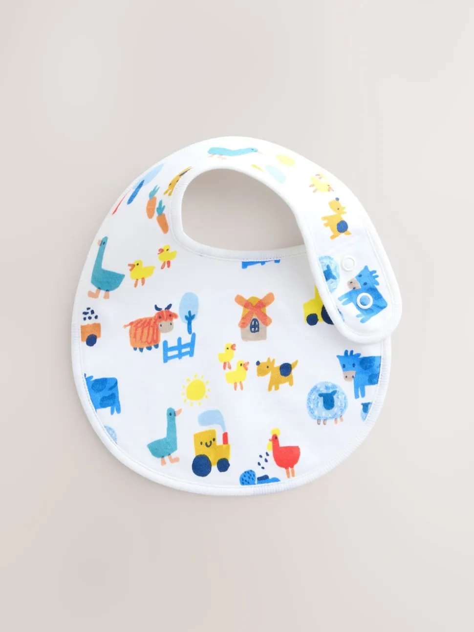 Multicolore Ferme - 5 Pack Baby BIBS