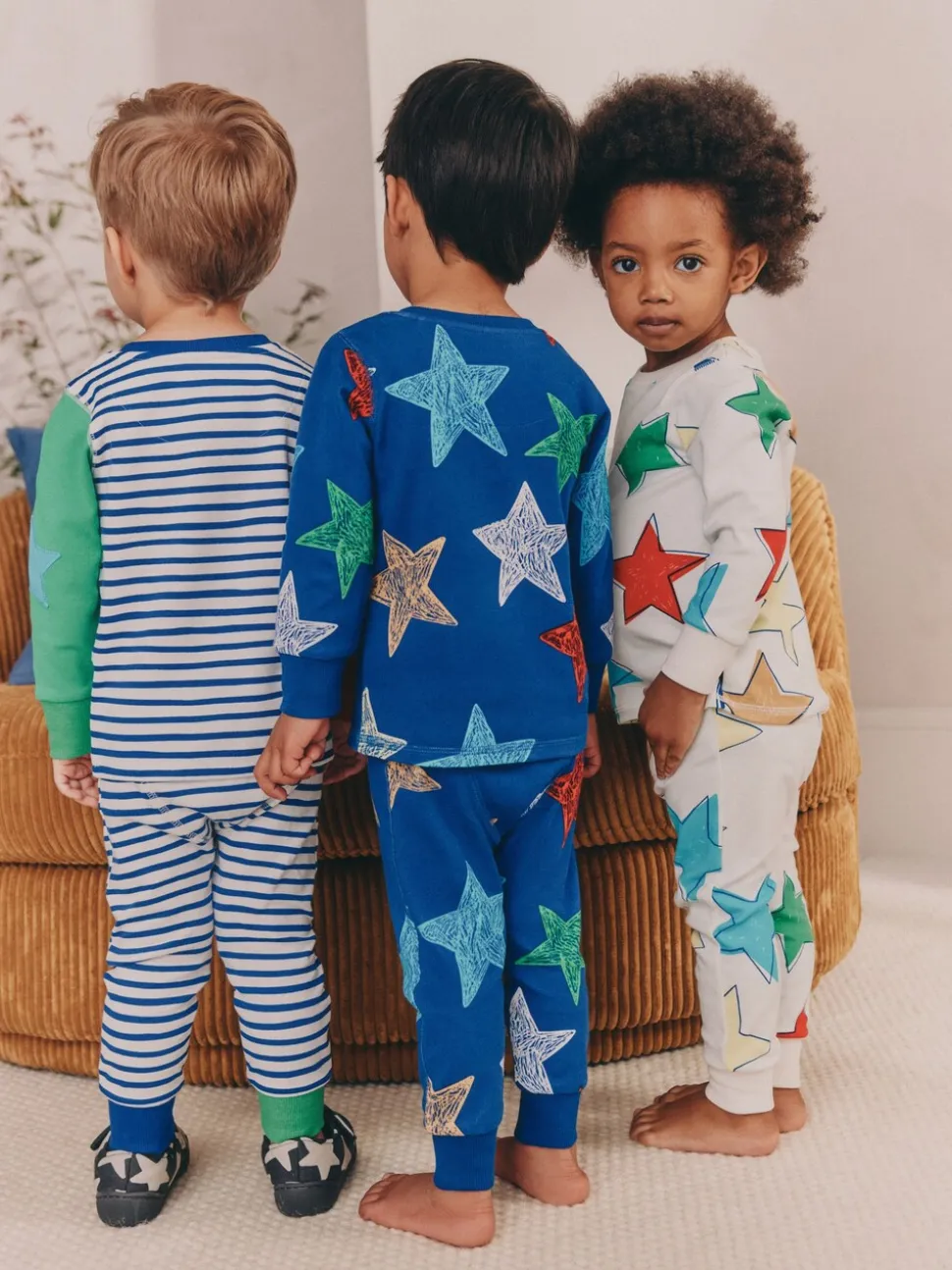 Multicolore motif étoile - Lot de 3 pyjamas Snuggle (9mois-10ans)