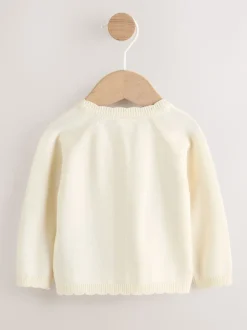 Naturel brodées - Cardigan bébé lapin (0mois-3ans)