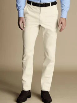 Naturel Crème - Pantalon chino Charles Tyrwhitt Classic Fit Ultimate sans fer