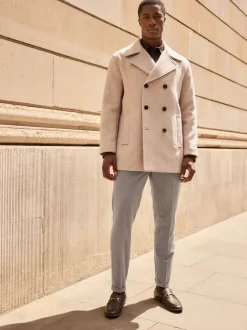 neutre - Ajustement régulier - Caban N.premium doux au toucher en laine