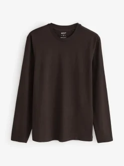 neutre - Ajustement régulier - T-shirt à coupe classique à manches longues en coton 100 %, lot de 5