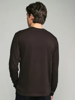 neutre - Ajustement régulier - T-shirt à coupe classique à manches longues en coton 100 %, lot de 5