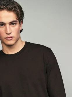 neutre - Ajustement régulier - T-shirt à coupe classique à manches longues en coton 100 %, lot de 5