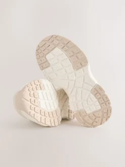 neutre - Baskets à lacets épaisses