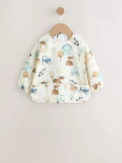 neutre - Bavoir à manches de sevrage et d’alimentation