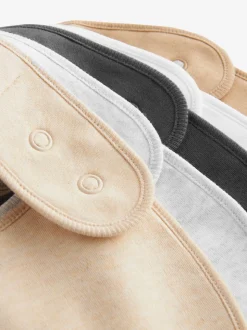 neutre - Bébé 100% coton BIBS 5 Lot