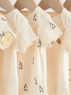 neutre - Bodys pour bébés Manches courtes 5 Pack