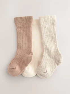 neutre - Chaussettes côtelées bébé 3 Lot de (0mois-2ans)