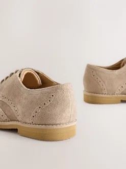 neutre - Chaussures élégantes en cuir style Brogue