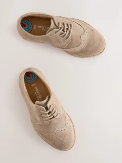 neutre - Chaussures élégantes en cuir style Brogue