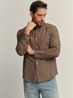 neutre - Chemise à manches longues Check