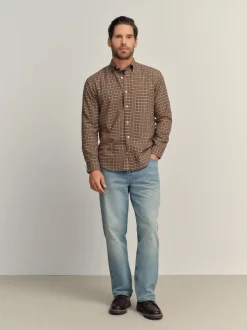 neutre - Chemise à manches longues Check