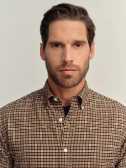 neutre - Chemise à manches longues Check