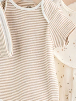 neutre - Combinaison de nuit bébé, Body, Bonnet et Bavoirs bébé Ensemble 4 Pièces (0-9mois)