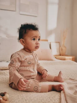 neutre - Combinaison de nuit bébé sans pieds zippée Family Two Way (0-18mois)