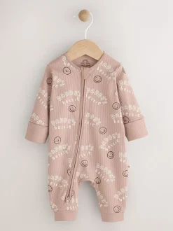 neutre - Combinaison de nuit bébé sans pieds zippée Family Two Way (0-18mois)