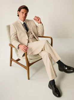 neutre - Coupe ajustée Flannel Costume Veste