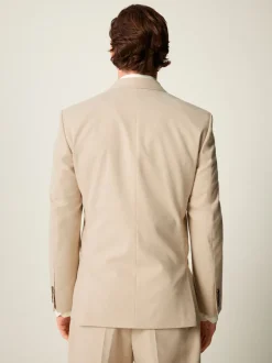 neutre - Coupe ajustée Flannel Costume Veste