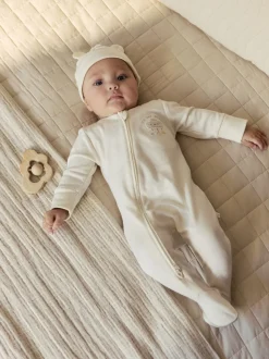 neutre - Ensemble Im New Here Combinaison de nuit et Chapeau (0-9mois)