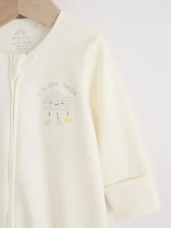 neutre - Ensemble Im New Here Combinaison de nuit et Chapeau (0-9mois)