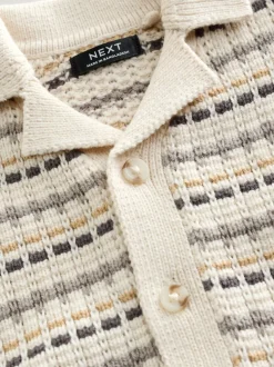 neutre - Ensemble polos et shorts texturés en maille à col révéré (3mois-10ans)