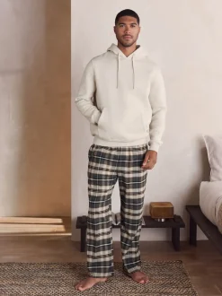 neutre - Ensemble sweat à capuche à manches longues à carreaux