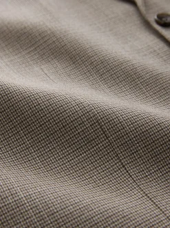 neutre - Gilet de costume à détails en tissu contrasté