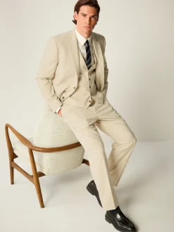 neutre - Gilet de costume en flanelle