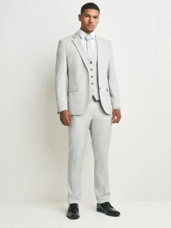 neutre - Gilet de costume texturé