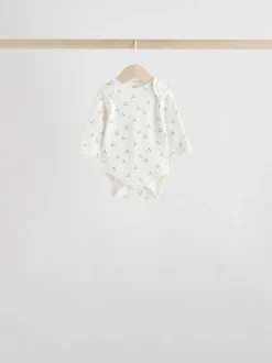 neutre - Lot de 5 bodys bébé à manches longues 100 % coton