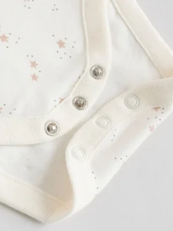 neutre - Lot de 5 bodys bébé à manches longues 100 % coton