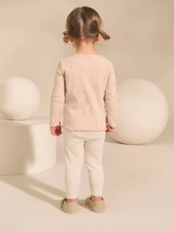 neutre - Lot de 5 hauts à manches longues en côte (3mois -7ans)