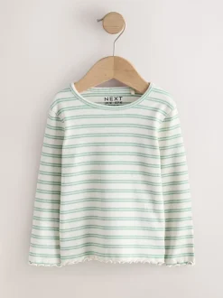 neutre - Lot de 5 hauts à manches longues en côte (3mois -7ans)