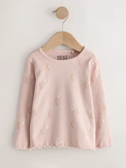 neutre - Lot de 5 hauts à manches longues en côte (3mois -7ans)