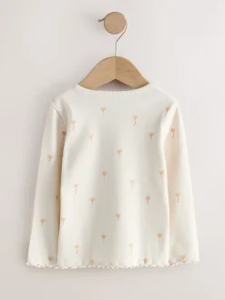 neutre - Lot de 5 hauts à manches longues en côte (3mois -7ans)